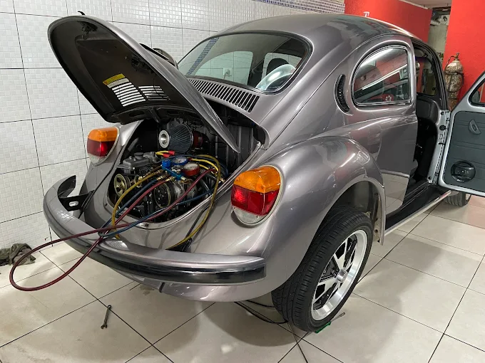 Fusca clássico com ar condicionado